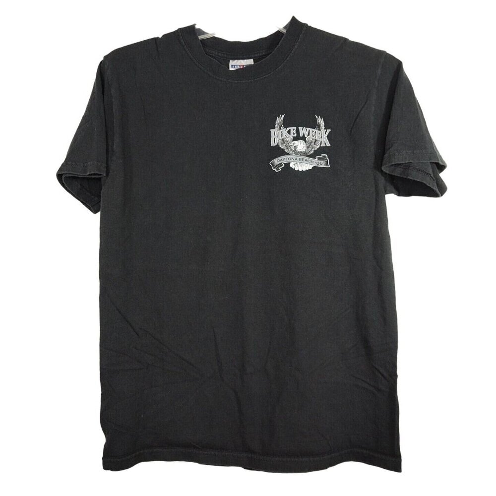 Jerzees 2006 Daytona Bike Week Motorcycle Black T-Shirt Men Women Size M - Picture 2 of 7